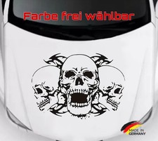 Totenkopf Auto Aufkleber Skull Sticker Tattoo Motorhaube Autoaufkleber #119