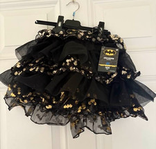 DC Child Batgirl Tutu Batman Halloween Cosplay Costume Dress Up Size Medium New