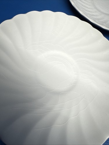 Vtg Johnson Brothers Ironstone Cup Saucer Set of 4 Regency White Swirl Crazing - Picture 12 of 16