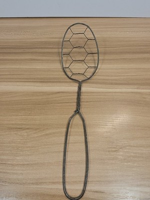 Vintage Chicken Wire Whisk Curved - Farmhouse Country Kitchen 10''