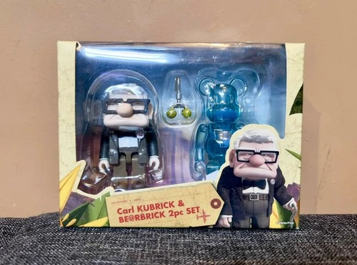 Carl Kubrick & Bearbrick 2 Piece Figure Set, Disney/Pixar Up (New & Sealed)