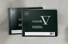 2 Mark V Basketball Scorebook OFFICIAL Made in the USA Slightly Scratchy Cover
