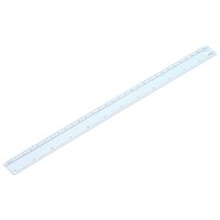 FüR Metal Ruler 12 Zoll/30Cm Aluminium Lineal Doppelskala Blau