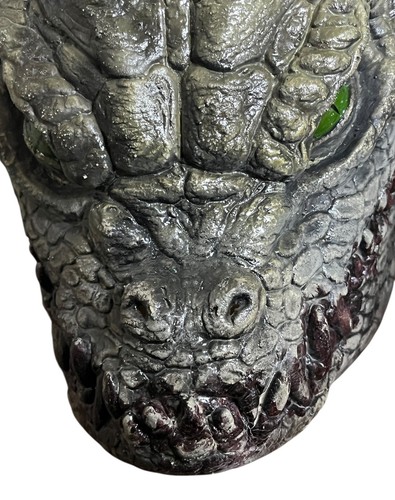Maschera lattice Bayou BadBlood Tom Cassidy scultura pezzo da esposizione verde coccodrillo rettile - Foto 19 di 20