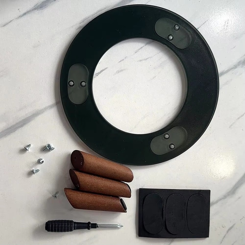 Solid Wood Base Thickened Nonslip Solid Wood Desktop Shock-Absorbing ...