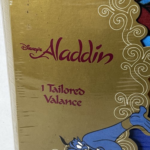 VTG Rare 1992 Walt Disney Aladdin Tailored Valance Genie, Abu USA Made 80x14 NIP - Picture 2 of 10