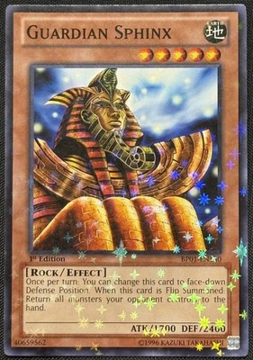 Yugioh Guardian Sphinx 1st Edition Starfoil Rare  BP01-EN130 NM