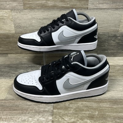 Nike Air Jordan 1 Low Retro Shadow Toe Men's 7 Black White