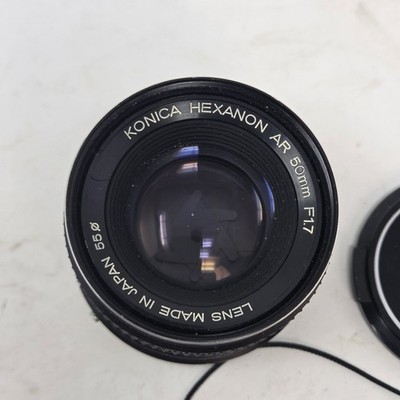 Konica Hexanon AR 50mm f/1.7 AE Lens Konica AR Mount w/ Cap Japan Vintage