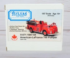 Sylvan Scale Models V-071, 1947-54 American LaFrance 700 Open Cab Pumper, HO