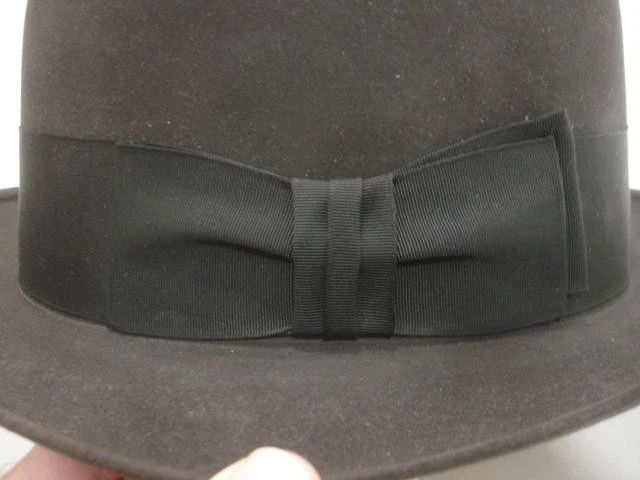 Vtg 1950's USA Men's sz 7 1/4 Dobbs Twenty Felt Hat Fifth Avenue New York + Box - Image 2 of 4