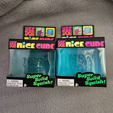Schylling NeeDoh Nice Cube Super Solid Squish Lot of 2- 100 Authentic