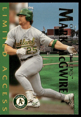 1997 Fleer Circa Baseball #10 of 15 Mark McGwire Limited Access Oakland A's