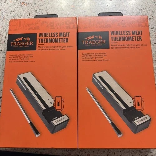 NEW SEALED Traeger Wireless Meat Thermometer WiFi Compatible Grill Lot Of 2 C2