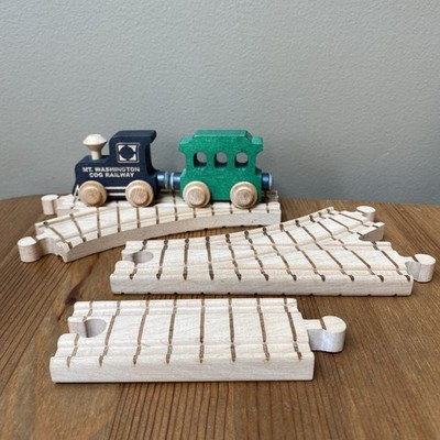 Mt Washington Cog Railway Toy Souvenir Wooden Name Train Tracks Maple Landmark