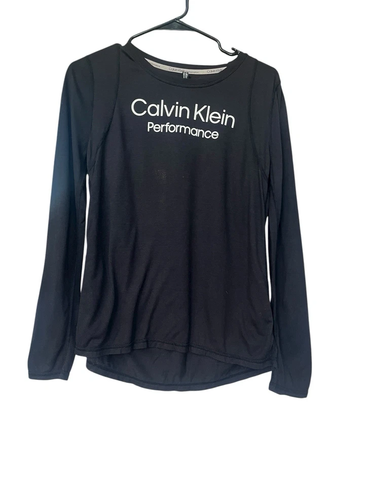 Calvin Klein Performance Black Long Sleeve T-Shirt – Women’s Size Medium - Image 4 of 4