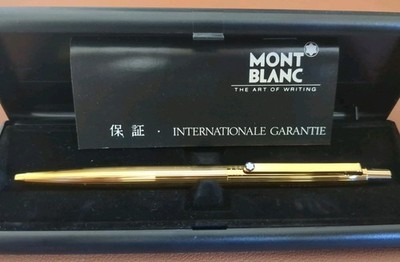 Mont Blanc Kugelschreiber Gold - Vintage Ballpoint Pen - Industriekultur Thyssen