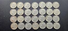 Lot of (28) 1964-D Roosevelt Dimes 90% Silver US Mint Circulated