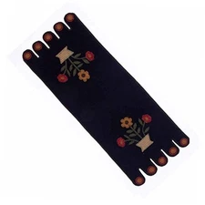 Home Collections by Raghu Blooms Black Table Runner, x 18 (TRAR0101) 
