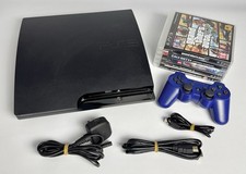 PlayStation 3 PS3 Slim 120GB Console Bundle - 5 Games - Controller  - H88