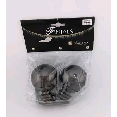 Bronze Finials Cambria Paragon Round Ball Pair Metal New Set