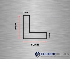 Aluminium Angle-Iron Trim Multi-Buy 40mm & 50mm, 3mm Thickness 250mm Brackets