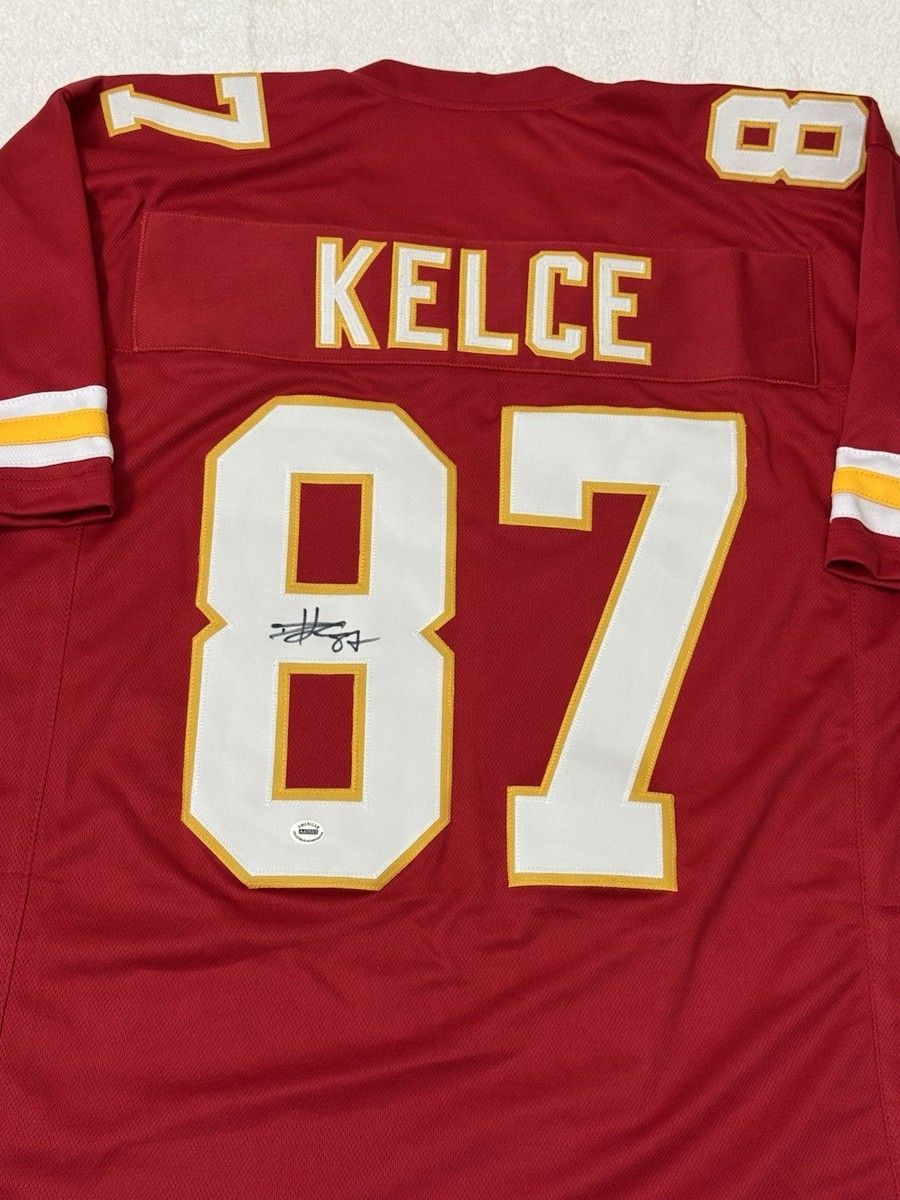 Travis Kelce Signed Autographed Kansas City Chiefs Football Jersey COA