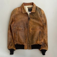 Large 80s Avirex Type G-2 Leather Jacket