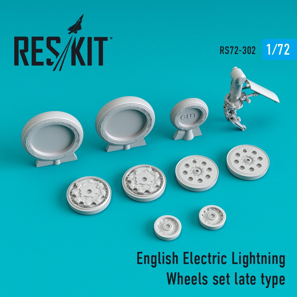 ResKit RS72-0302 1:72 BAC/EE Lightning Wheels set late type
