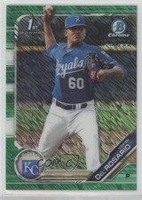2019 Bowman Chrome Prospects Green Shimmer Refractor /99 Yefri Del Rosario 0d6s
