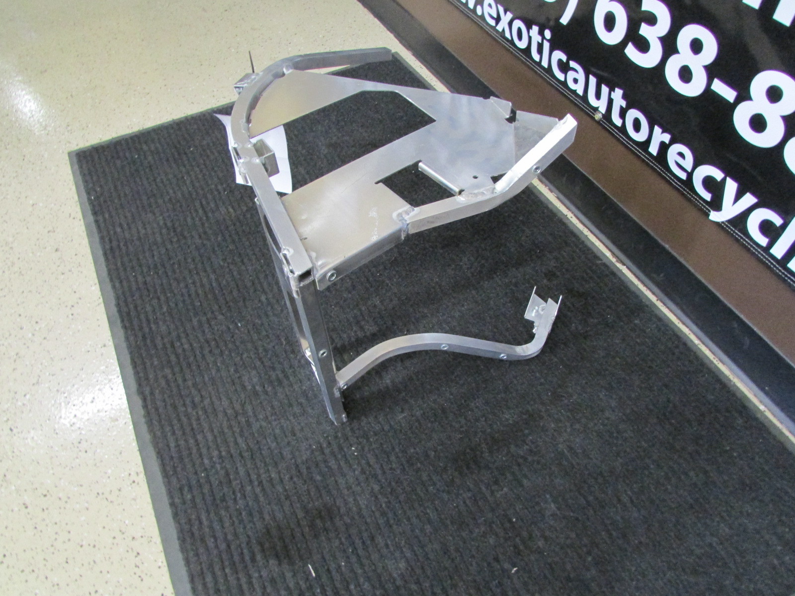 Ferrari F430, LH Radiator Cage, New, Reproduced, With Mobile Pipe, P/N 69736011