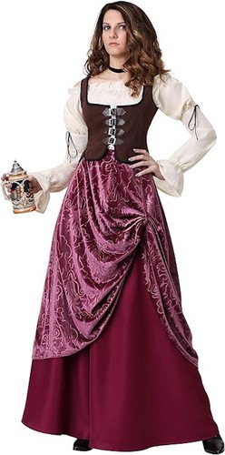Halloween Kostüme lustige Kostüme Damen Taverne Wench Kostüm, Medium - Bild 3 von 4