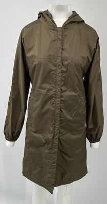 Prada 2008 MISSING BELT Olive Green Nylon Mid-Length Rain