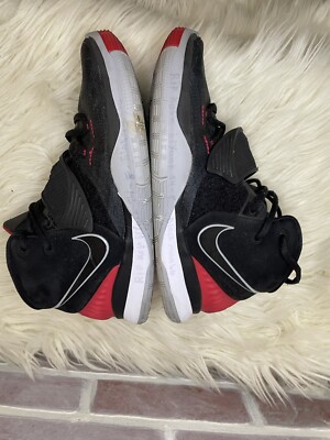 Nike Kyrie 6 GS 'Bred' Black/Red Basketball Shoes (BQ5599
