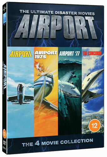 Airport 1-4  -  DVD Box Set - New & Sealed  Airport /  Airport 1975  /  77 / 79 - Afbeelding 1 van 1