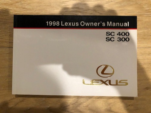 New 1998 Lexus SC300 SC400 Factory Original Owner's Manual Part# 01999-24415