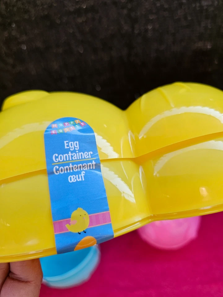 Jumbo Easter Bunny Rabbit Plastic Reusable Fillable Eggs Container (Pack of 3) - Image 4 of 4