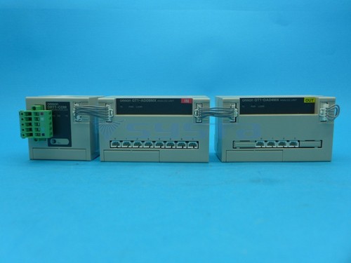 OMRON DRT1-COM SET, PLC, GT1-AD08MX, GT1-DA04MX, Analog Unit - Picture 1 of 8