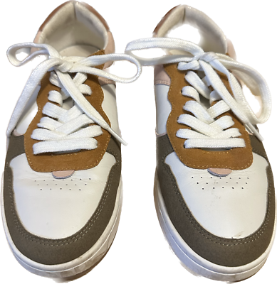 Madewell Court Sneakers Multicolor Nubuck Recycled Leather Women
