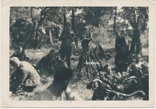 Foto Russland-Feldzug  Waldlager-Wehrmacht  bei /Kijew  2.WK   (W247)