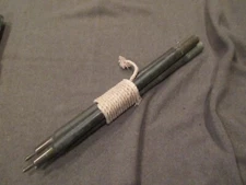 US MILITARY TENT SHELTER HALF POLES WITH ROPE GUY GUIDE LINE