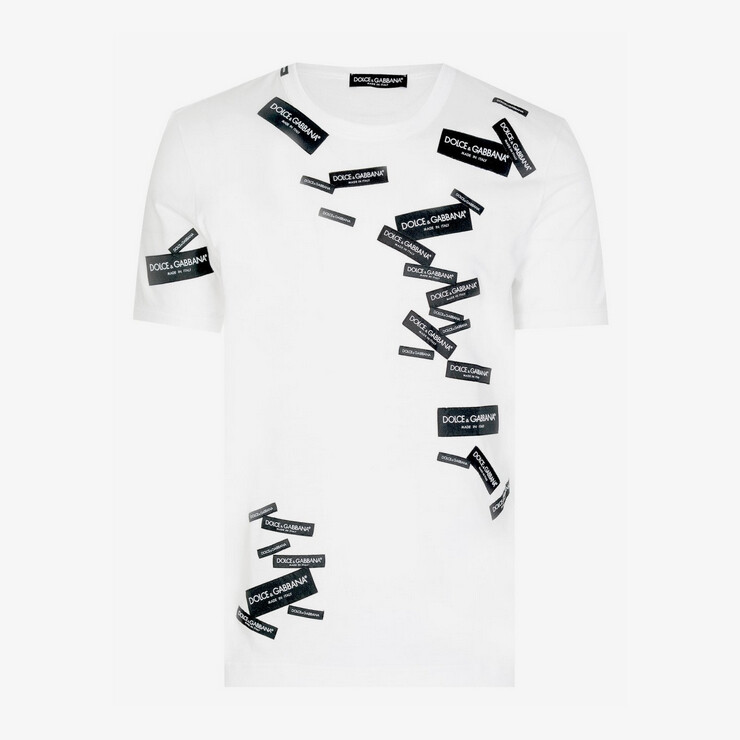DOLCE&amp;GABBANA - dolche&amp;Gabbana tシャツ　36 Dolce & Gabbana Men's Neckline Logo Short Sleeve T-shirt