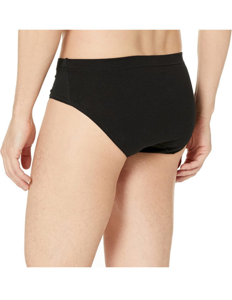 Beverly Hills Polo Club Men's Pair Pack Low Rise Briefs Black Size XL