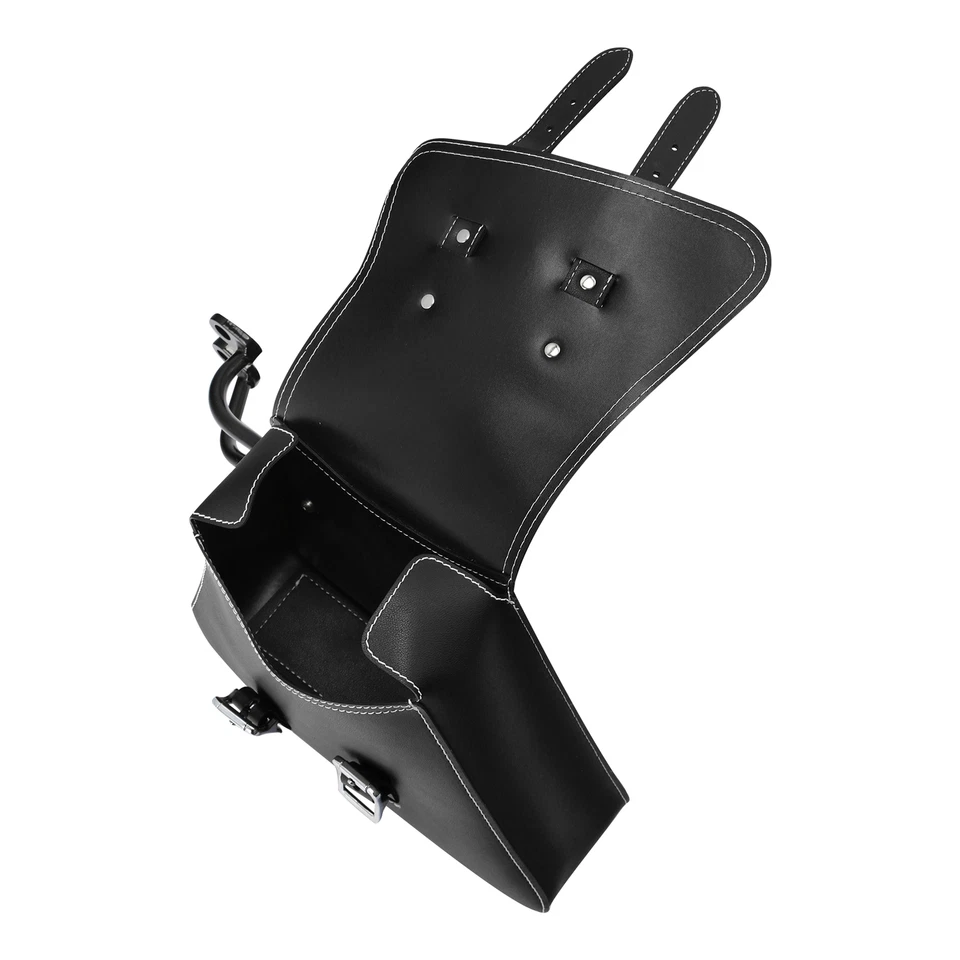 Black Side Bag Saddlebags Fit For Harley Sportster Iron 883 1200 2007-2020 2019 - Image 4 of 4