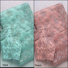 Heavy Khadi Organza Silk Wedding Function Saree,Indian Party Wear Sari 11-KK