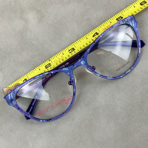 Betsey Johnson Chill Purple Square Full Rim Girls Eyeglasses Frames 48-18-130 - Picture 3 of 11