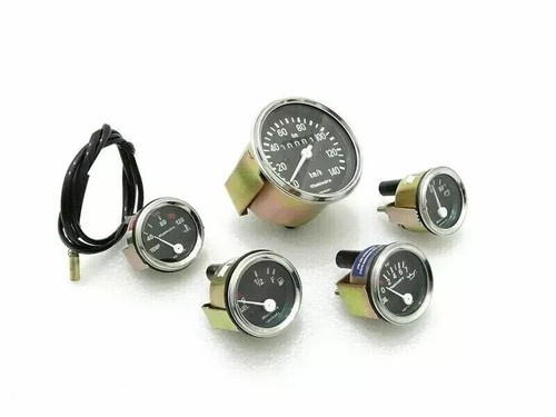 Complete Speedometer With Mechanical Temp Gauge FOR Willys Jeep - Picture 2 of 2
