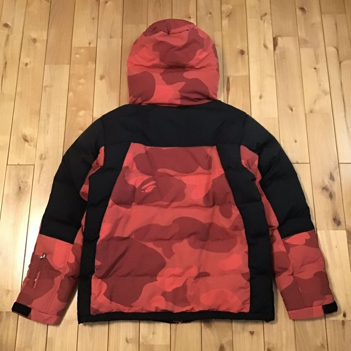 BAPE Giant Red camo Puffer Down Jacket a bathing ape NIGO Size XL