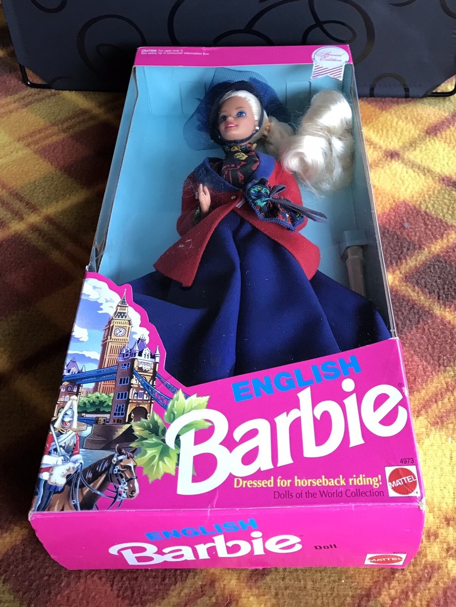BARBIE DOLLS OF THE WORLD, ENGLISH SPECIAL ED., 1991, PINK LABEL