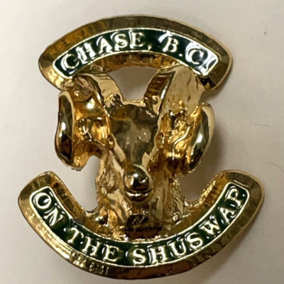Chase Shuswap Big Horn Sheep Lake Little Village Retro Vintage Hat Lapel Pin
